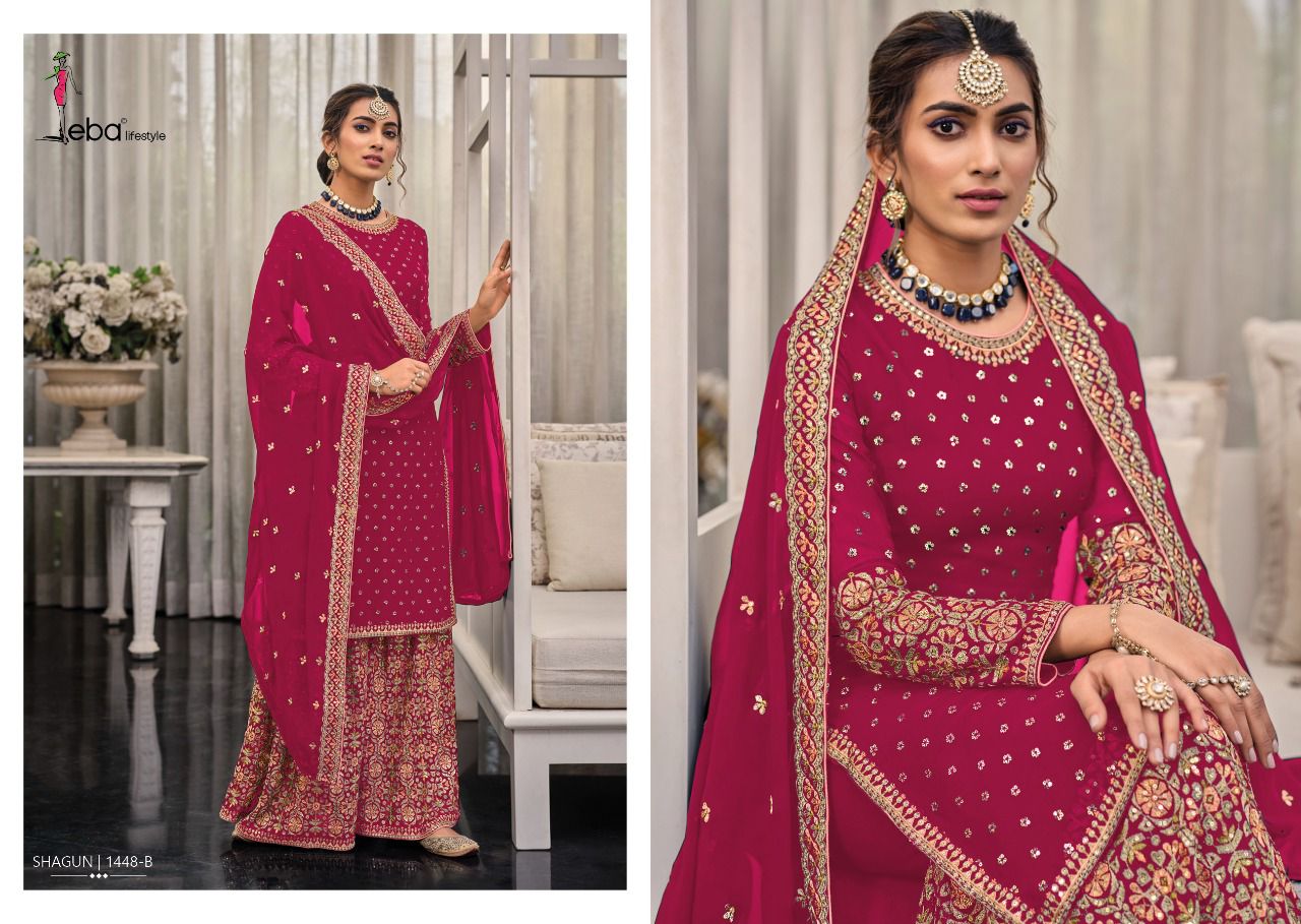 Eba Shagun Color Edition Wedding Wear Wholesale Salwar Suits Collection 